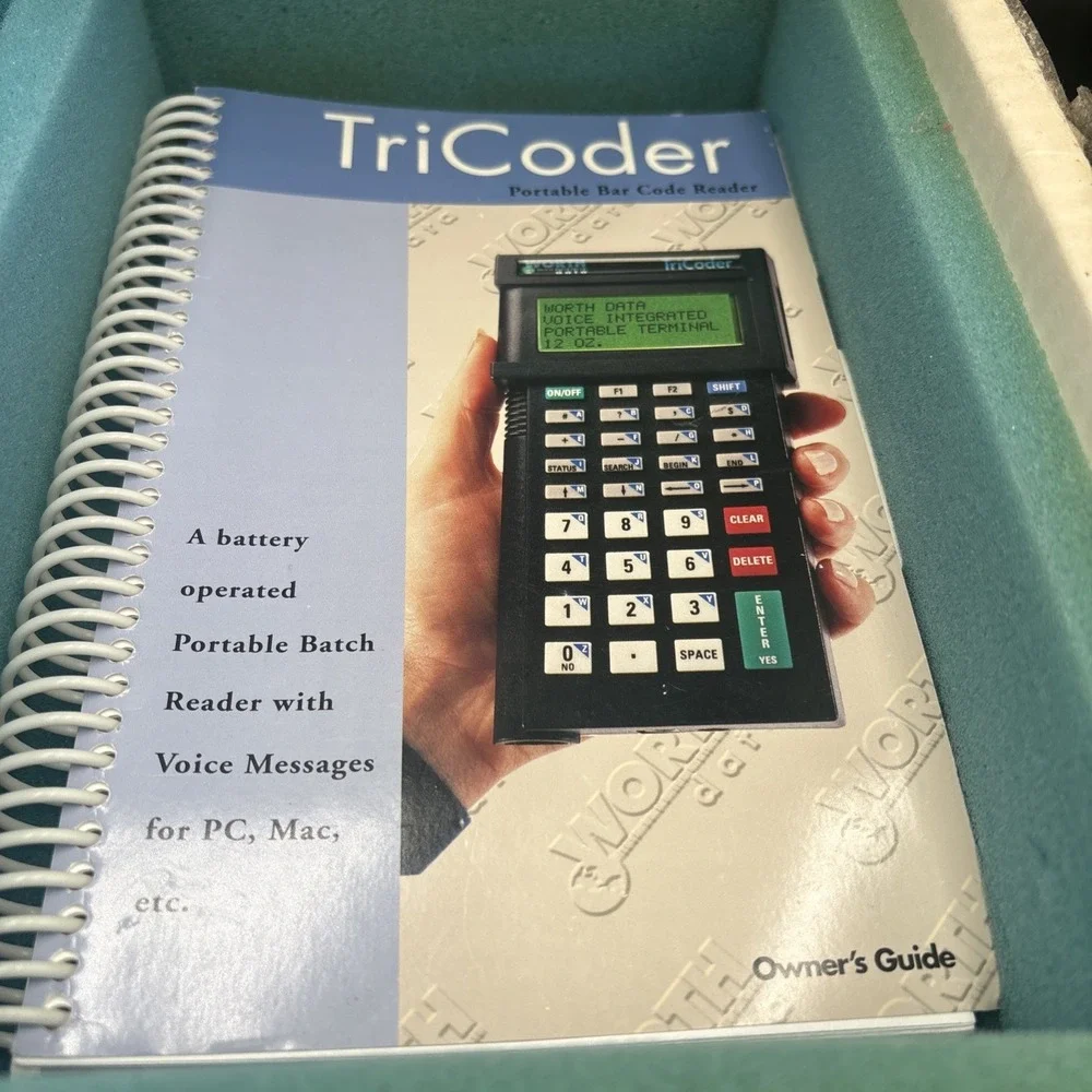 Worth Data LT54 Tricoder w/ LZ300 Barcode Scanner Gun Manual Instruction CD Box
